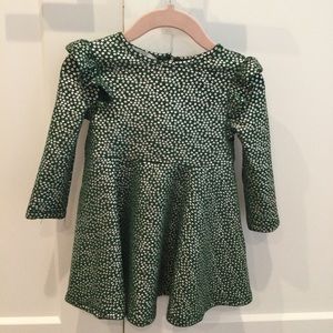Pippa and Julie Green and Silver Shimmer Dress 18M